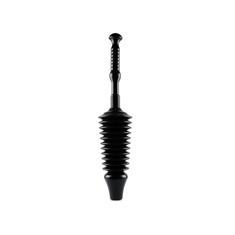 Master Plunger MP1600 1.6 Gallon Low Flush Toilet Plunger with Funnel Nose Design, Black - Image 1